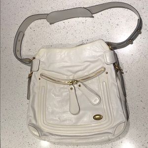 Chloe purse, white leather